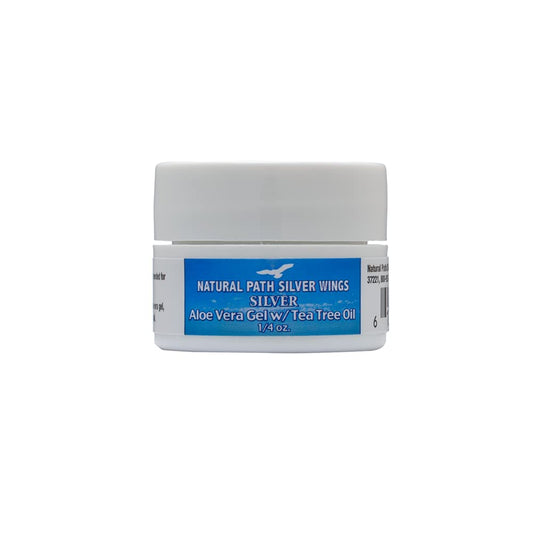 Natural Path Silver Wings Silver Aloe Gel with Tea Tree Oil 0.25 oz Gel : Colloidal Silver Mineral Supplements : Health & Household