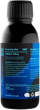 Llo1 - Liposomal Vegan Omega - 150Ml - Lipolife - Life’Somega Is The First Plant-Based Epa And Dha