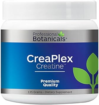 Professional Botanicals CreaPLex - Vegan Creatine Monohydrate, Brown Rice Protein Probiotic Blend Non G.M.O, Gluten Free, NSF GMP Certified - 135 Grams