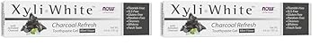 Now Solutions, Xyliwhite™ Toothpaste Gel, Charcoal Refresh With Activated Charcoal, Cleanses And Whitens, Fresh Taste, 6.4-Ounce (Pack Of 2)