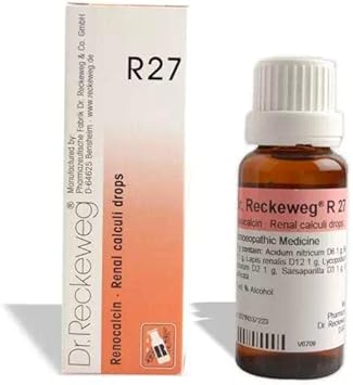 Dr. Reckeweg R27 Renal Calculi Drop (22Ml) : Health & Household