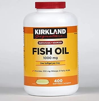 Kirkland Omega 3 Fish Oil 100Mg 400Tablets