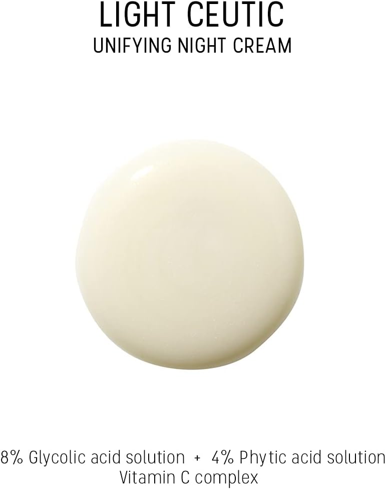 Dermaceutic Light Ceutic - Skin toning night cream - Brightening face cream with Glycolic Acid, Phytic Acid and Vitamin C - Age-defense cream - 40ml : Amazon.co.uk: Beauty