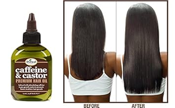 Difeel Caffeine & Castor Premium Hair Oil For Faster Hair Growth 2.5 Oz