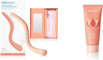 Frida Mom Prepare-To-Push Perineal Massage Wand + Stretch Prep Balm | Massage + Stretch Perineum To Reduce Risk Of Tearing