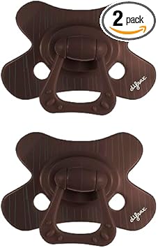 Difrax - Natural Pacifier - 20+ Months - Brown - 2 Pieces