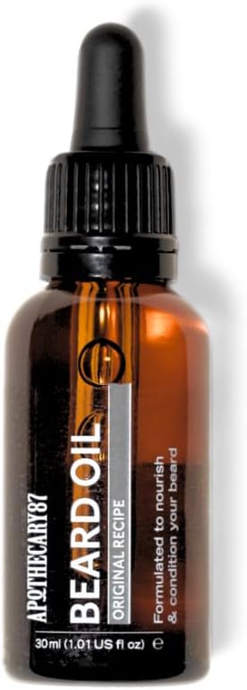 Apothecary 87 Beard Oil | Vanilla & Mango Fragrance | Premium Formulation With Plant Extracts | Beard Conditioner, Nourishes, Softens And Moisturises, Reduces Irritation | 30Ml