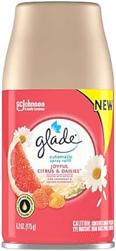 Glade Automatic Spray Refill, Air Freshener for Home and Bathroom, Joyful Citrus & Daisies, 6.2 Oz, 6 Count : Health & Household