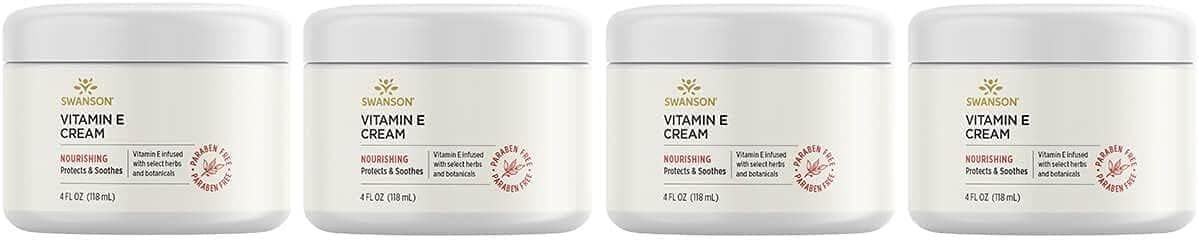 Swanson Vitamin E Cream 4 Fl Oz Cream 4 Pack