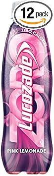 Lucozade Zero Pink Lemonade 12 X 380Ml