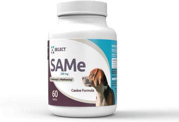 K9 Select Sam-E For Medium And Large Adult Dogs, 60 Tablets, 200Mg Active S-Adenosyl L- Methionine, Cognitive And Liver Support Supplement For Dogs, Nutritional Support For Revitalisation