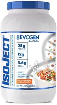 Evogen Isoject - Whey Protein Isolate | Ultra-Pure Whey Protein Powder With Ignitor Enzymes, Bcaas, And Eaas | Enhanced Absorption & Recovery | S'Mores | 25 Servings