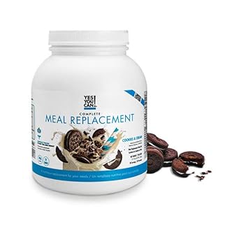 Yes You Can! Complete Meal Replacement - 15 Servings, 20G Of Protein, 0G Added Sugars, 21 Vitamins And Minerals - All-In-One Nutritious Meal Replacement Shake (Cookies & Cream)