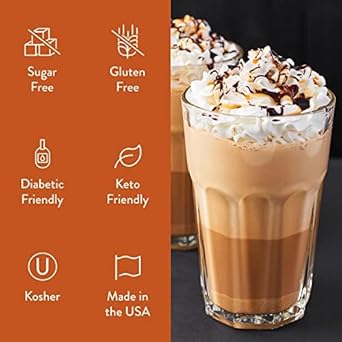 Jordan'S Sugar Free Caramel Mocha Coffee Syrup, 25.4 Oz - Keto Friendly, For Drinks & Food