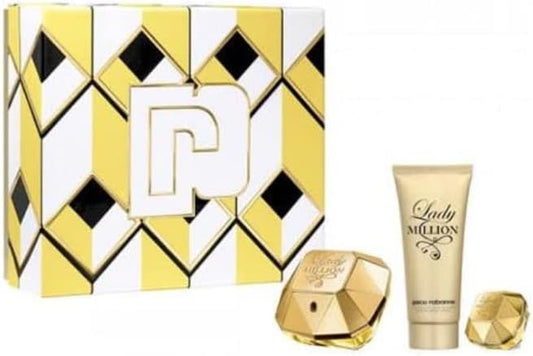Paco Lady Million Set: Edp Spray 80Ml +Body Lotion 100Ml + Mini