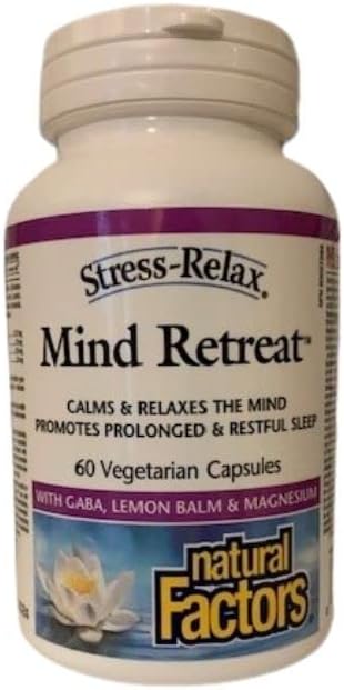 Natural Factors Stress-Relax, Mind Retreat, 60 Vegetarian Capsules