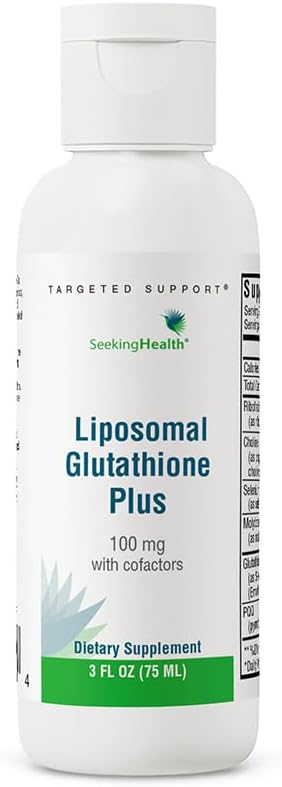 Seeking Health Liposomal Glutathione Plus - Support Immune Health & Physical Activity - Supports Antioxidant Activity And Liver Health - Supports Healthy Aging - 3 Oz (15 Servings)