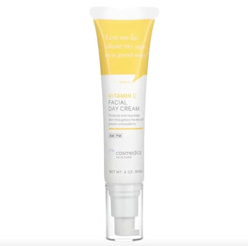 Cosmedica Skincare Vitamin C Facial Moisturizer – 15% Vitamin C Facial Day Cream - 2 Ounces – Protects And Nourishes Skin Throughout The Day – Vegan, Cruelty Free Skincare