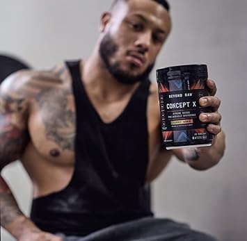 BEYOND RAW Concept X | Clinically Dosed Pre-Workout Powder | Contains Caffeine, L-Citrulline, Creatine, and Beta-Alanine | Gummy Worm | 20 Servings : Health & Household