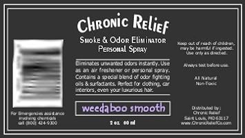 Chronic Relief Smoke & Odor Eliminator Weedaboo Smooth - Get Back to a Zero Odor & Zero Smoke Smell (2oz) - Lavender/Citrus : Health & Household