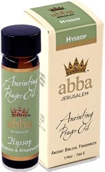 Generic Abba Oil Hyssop 1/4Oz Bottle Anointing Oil In Gift Box - Abba Jerusalem, Clear : Beauty & Personal Care