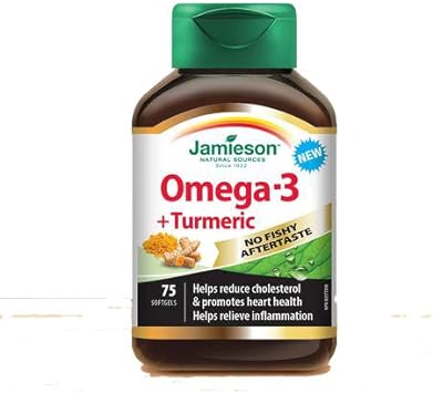 Jamieson Omega-3 + Turmeric, 75 softgels