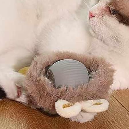 VALUEVIBES Interactive Cat Toys for Indoor Cats, Cats Fast Rolling on Carpet, Automatic Rolling Ball for Cats,Chirping & Motion Activate Cat Toys Automatic Moving Peppy Ball for Cats Kitten