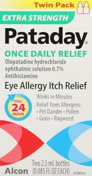 Pataday Once Daily Relief Extra Strength Relief 2.5Ml, 2 Count(Pack Of 1)