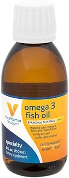 The Vitamin Shoppe Omega 3 Fish Oil 1500mg, EPA 800mg & DHA 500mg, Pur