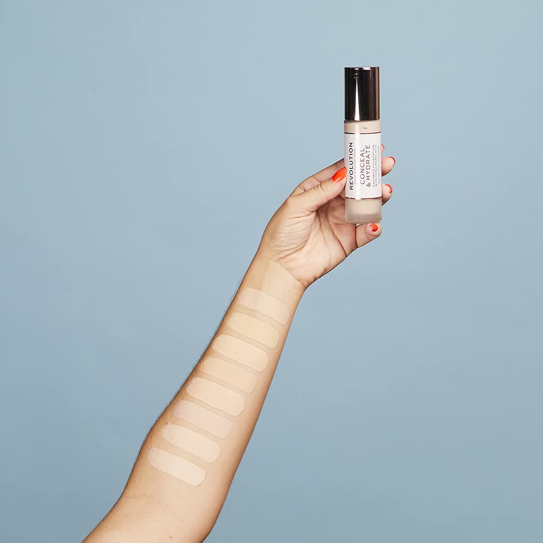 Makeup Revolution, Conceal & Hydrate, Foundation, F0.2, 23ml : Beauty & Personal Care
