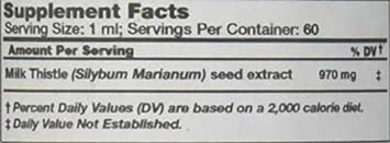 Milk Thistle Alcohol-Free Liquid Extract, Organic Milk Thistle (Silybum marianum) Dried Seed Glycerite 2 oz