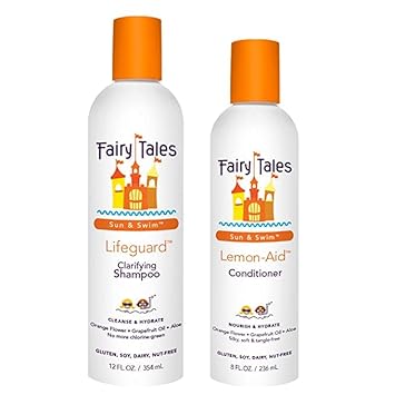 Fairy Tales Swim Shampoo 12Oz And Conditioner 8Oz For Kids | Made With Natural Ingredients In The Usa | No Parabens, Sulfates, Or Synthetic Dyes