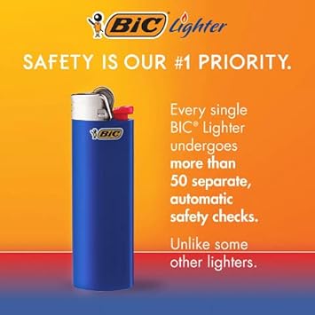 Bic Special Edition Blown Glass Series Maxi Pocket Lighters, Set Of 8 Lighters