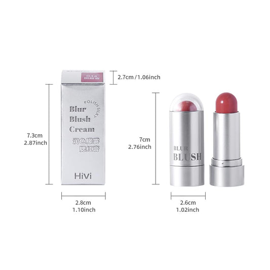Lamuseland Cream Blush Stick, Multi Use Waterproof Natural Face Blush, Moisturize, Long-Lasting, Pigmented & Blendable, Matte Makeup Blush Stick For Cheeks Eyes Lips (1, 04, M)