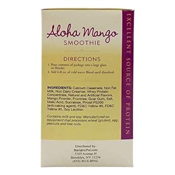 BariatricPal Protein Smoothie - Aloha Mango (1-Pack) : Grocery & Gourmet Food