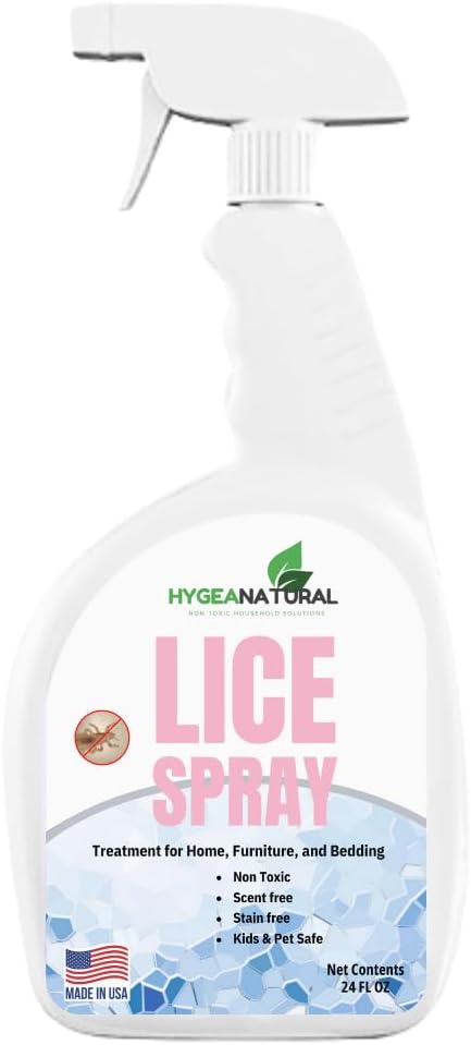 Lice Treatment Bundle - Lice Spray (24Oz) & Lice Treatment Comb - Natural Treatment For Head Lice & Stainless Steel Comb With Grooved Teeth For Nit Removal With 5X Magnifiying Glass