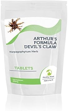 Devil's Claw Arthurs Formula Herb Harpagophytum 225mg 180 Tablets Pills Nutrition Health Food Supplements HEALTHY MOOD UK Quality Nutrients