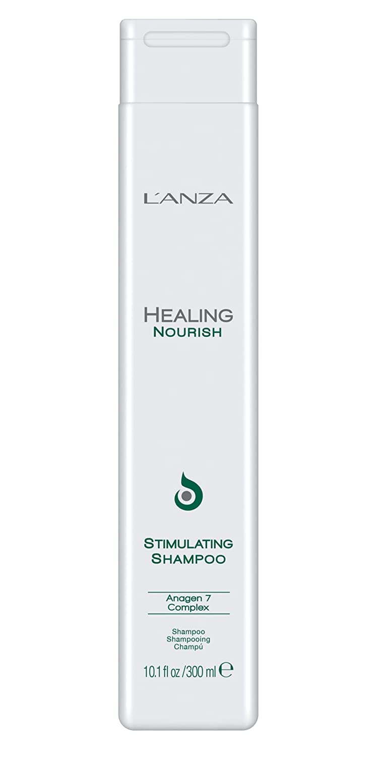 L'Anza Healing Nourish Stimulating Shampoo, Encourages Healthy Hair Growth While Eliminating Dead Skin Cells, Sebum, Residue & Dht, For A Healthy And Fresh Hair And Scalp (10.1 Fl Oz)