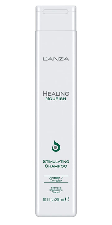 L'Anza Healing Nourish Stimulating Shampoo, Encourages Healthy Hair Growth While Eliminating Dead Skin Cells, Sebum, Residue & Dht, For A Healthy And Fresh Hair And Scalp (10.1 Fl Oz)