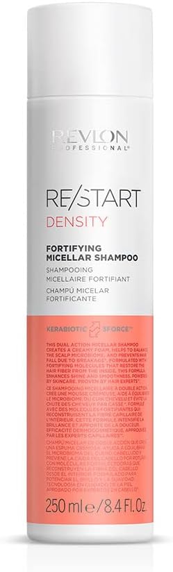 Revlon Professional Density Fortifying Micellar Shampoo For Brittle Hair To Reduce Hair Loss, Strengthen & Improve Shine (250Ml) Unisex