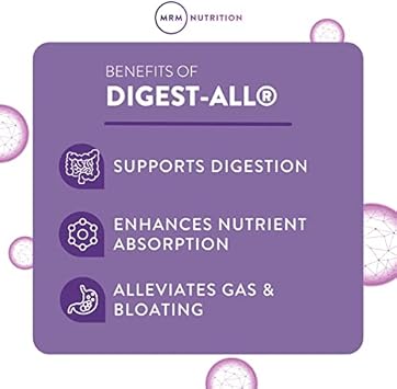 MRM Nutrition Digest-All ® IC Probiotics & Digestive Enzymes | Improved Digestion and Absorption | Healthy Digestion | May Help with Bloating and Gas | Gluten-Free | 30 Servings : Health & Household