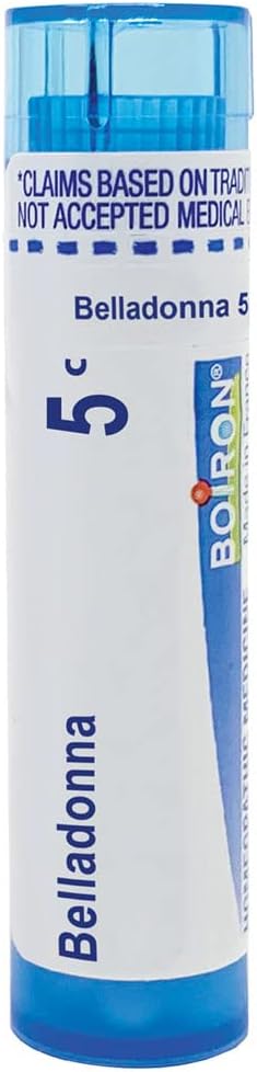 Boiron Belladonna 5C Md 80 Pellets For High Fever (Up To 102F) Of Sudden Onset With Perspiration