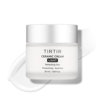 Tirtir Ceramic Cream Light | Deep Moisturizer For Glass Skin, Polyglutamic Acid, Centella Asiatica Extract, Skin Barrier, Lightweight, Mild, Nature Derived Ingredients, Dry Skin, Korean Skincare