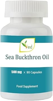Ved Sea Buckthorn Oil Capsules | Boost Immune System | Omega-7 500 Mg - 90 Vegan Capsules