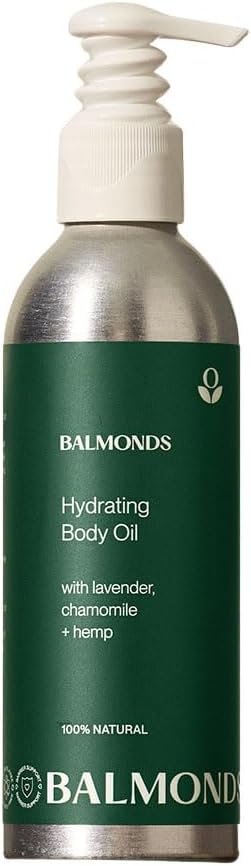 Balmonds Hydrating Body Oil 200Ml - 100% Natural, Suitable For Sensitive, Dry Or Rough Skin - Massage, Baby
