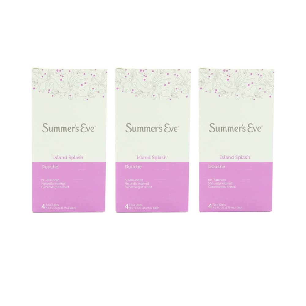 Summer'S Eve Feminine Douche, Island Splash, 4 Ct. 4.5 Oz. (Pack Of 3)