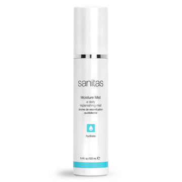 Sanitas Skincare Moisture Mist, Moisture Infusing Spray, Hyaluronic Acid, Beta Glucan, Hydrating Mist, 3.4 Ounces