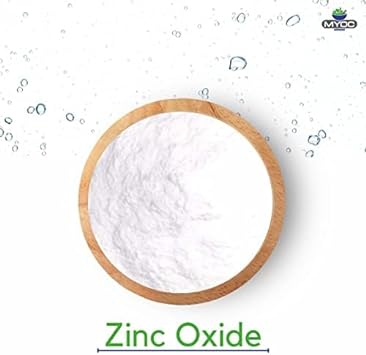 Myoc White Zinc Oxide Powder (110 Gram), Non-Nano Zinc Oxide Powder, Zinc Oxide Powder for Skin, DIY Sunscreen, Baby Diaper Rash Cream, Online Quality : Industrial & Scientific