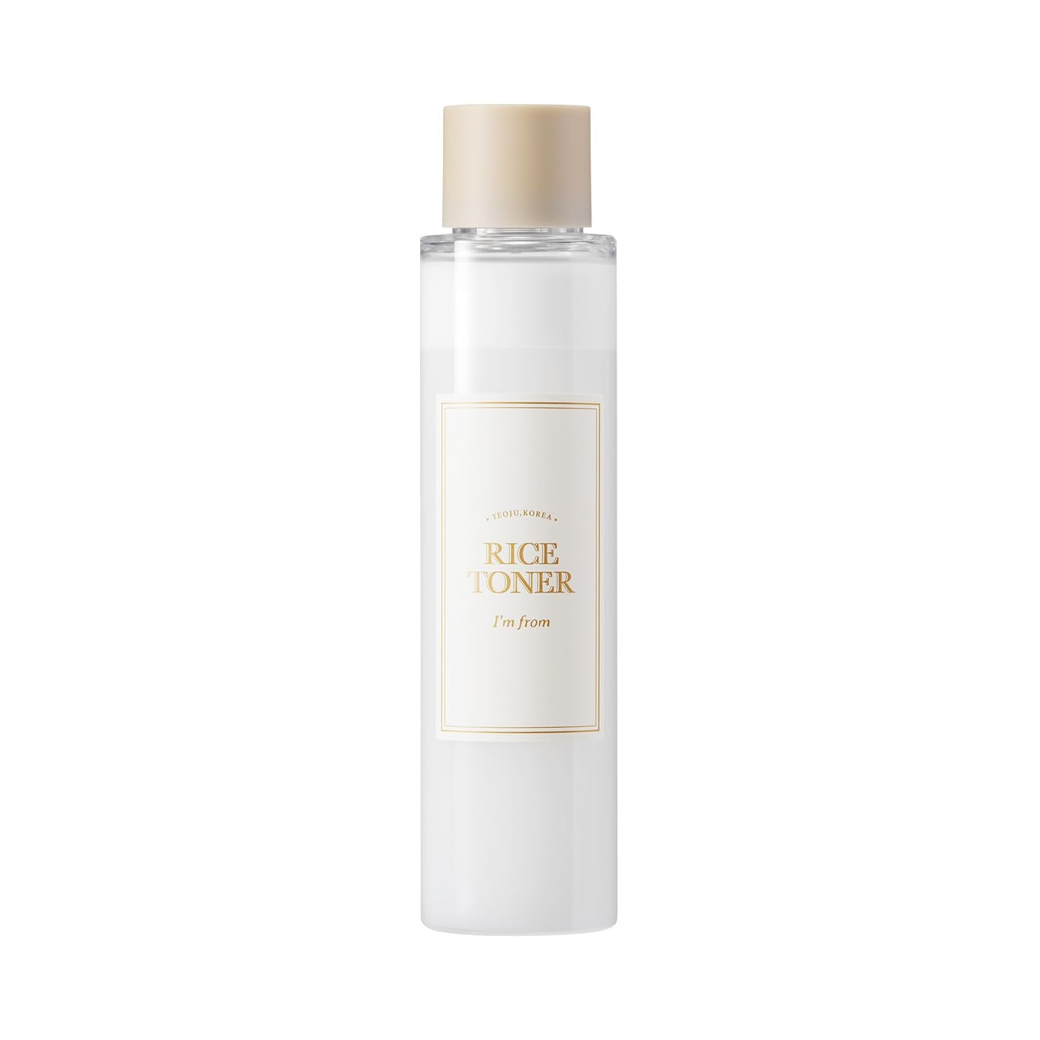 I'M From Rice Toner For Sensitive Skin, Rice Extract From Korea, Glow Essence With Niacinamide, Hydrating, Vegan, Alcohol Free, Fragrance Free, Peta Approved, K Beauty Toner, 5.07 Fl Oz