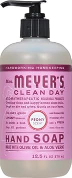 Mrs. Meyer'S Clean Day Hand Soap, Made With Essential Oils, Biodegradable Formula, Peony, 12.5 Fl. Oz